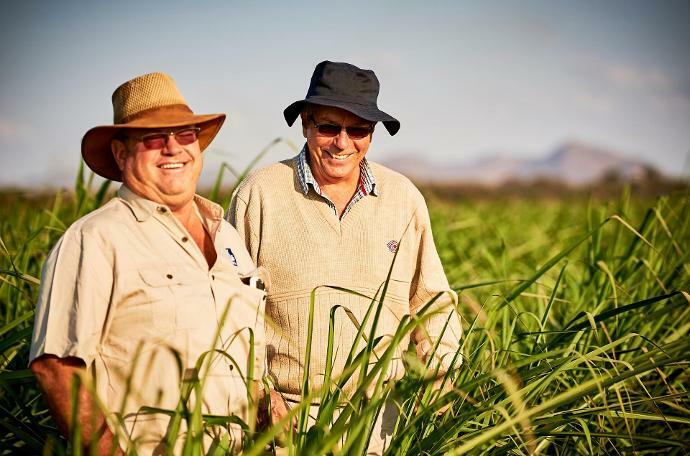 Produtores rurais sorrindo