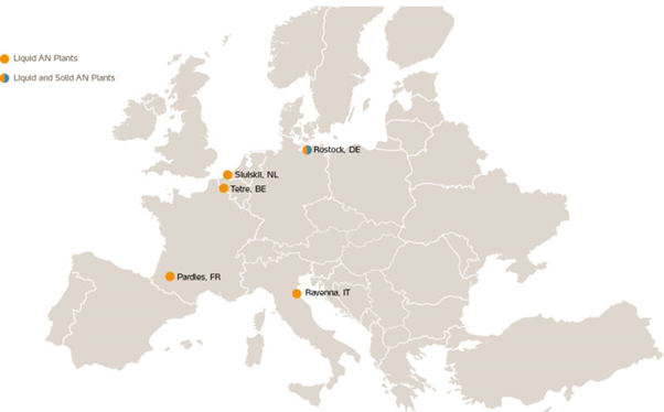 Ammonium Nitrates Electronics Grade manufacturing plants