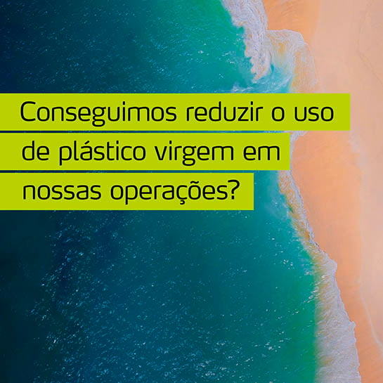 Embalagens recicladas - Reduzindo o plástico em nossas operações