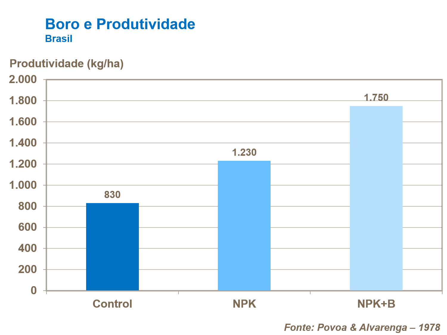 Boro e produtividade