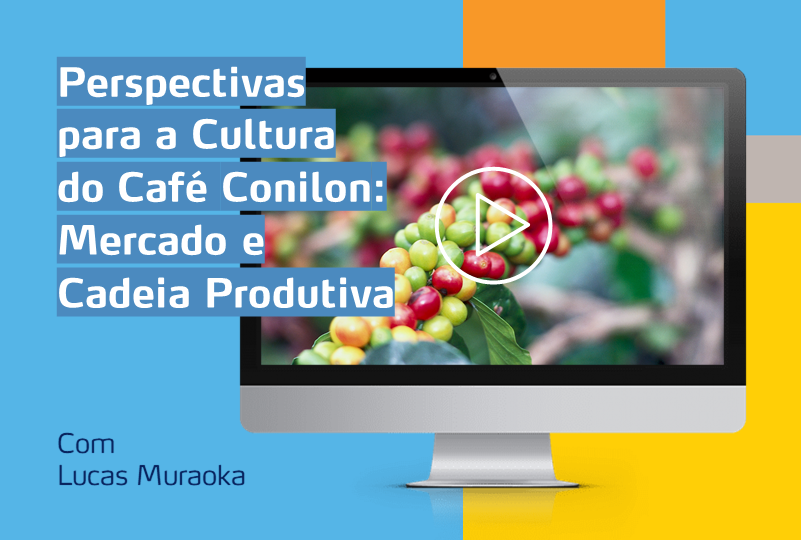 monitor com foto de cerejas de café