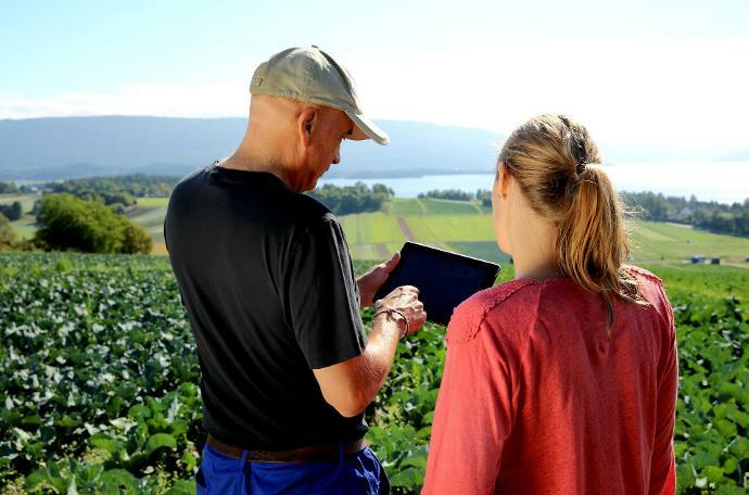 Produtores conversando