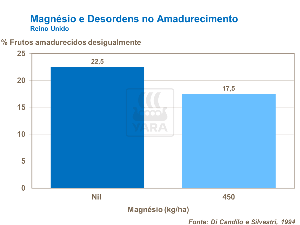 Magnésio e desordens de maturação